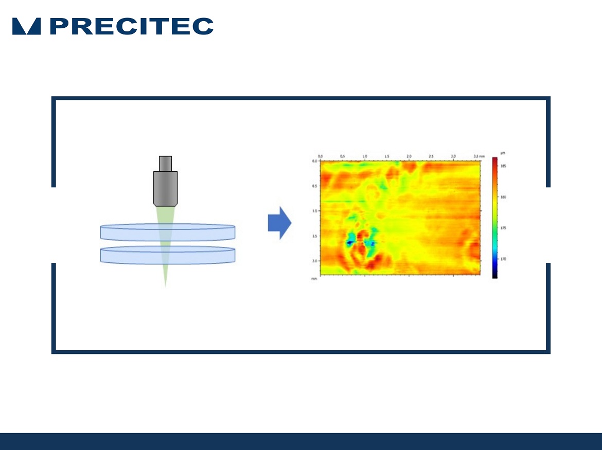 Measuring the Air Gap between Glass Sheets