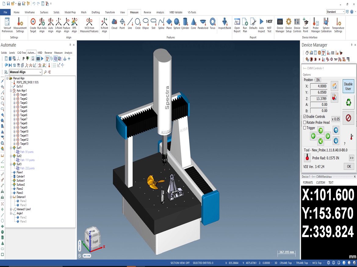 Verisurf Metrology Software with Integrated CAD/CAM/CAI Featured at EMO 2023