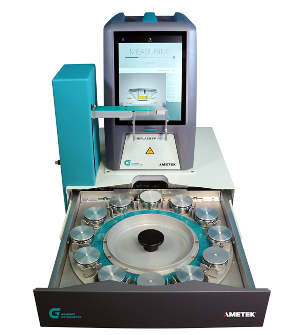 Grabner Instruments Launches New 12-position Autosampler for use with MINIFLASH FP Vision Flashpoint Analyzers