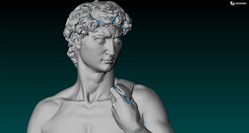 Michelangelo’s David Twin re-produced with the use of Hexagon scanning technology unveiled in Dubai