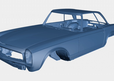 Engineering company Digimeca uses a measuring arm with a scanner, the Kreon Ace Skyline, to restore a legendary car.