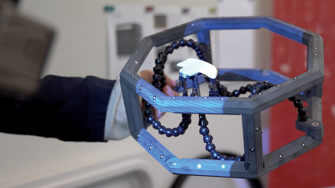 3D printed modular target frame for fast measurement of smaller objects