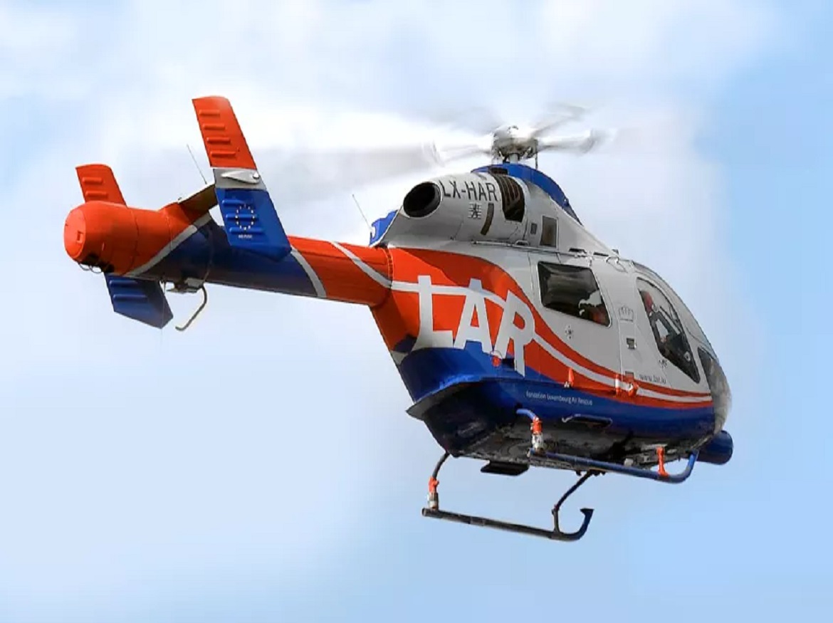 Luxembourg Air Rescue helicopter 3D Scanned with Artec Leo & Ray