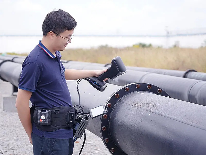 portable 3D laser scanner for corrosion detection