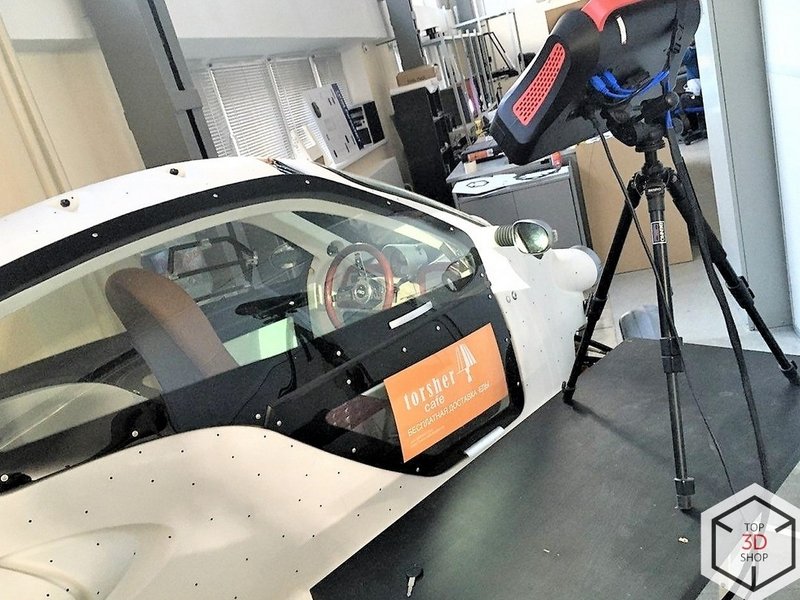 3D scanning of electric car 3