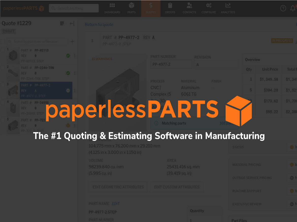 Hexagon and Paperless Parts Slash Quoting Times for America’s Precision Manufacturers with Advanced Software Solutions