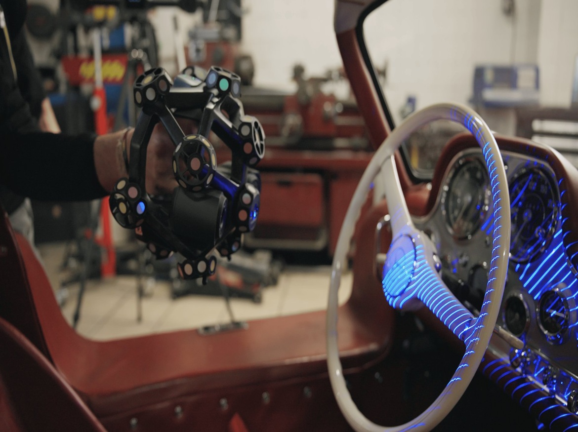FreeScan Trak Nova Helps Bracq Heritage Digitally Preserve and Restore Classic Mercedes-Benz Designs